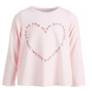 FIRST IMPRESSIONS Baby Girls Heart Velour Top Pink 2T